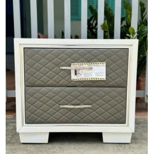 New Classic : Tủ 02 Ngăn + Mặt Hộc Tủ Bọc Nệm Da